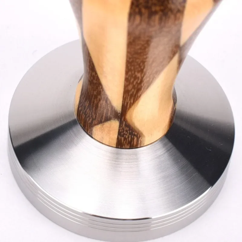 Huanghuali wooden handle powder press, stainless steel powder press hammer