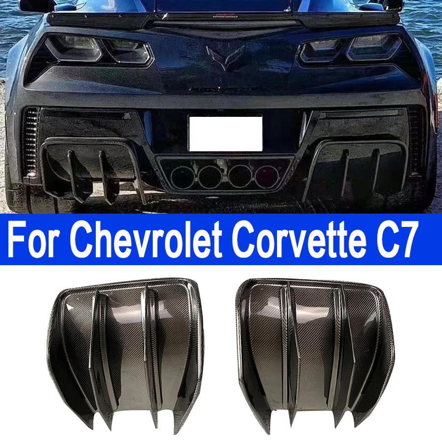 

For Chevy corvette C7 Z06 Rear Bumper Lip Spoiler 2014-2019 Carbon Fiber/FRP Rear Diffuser Kerist Style Fit Car Accessories