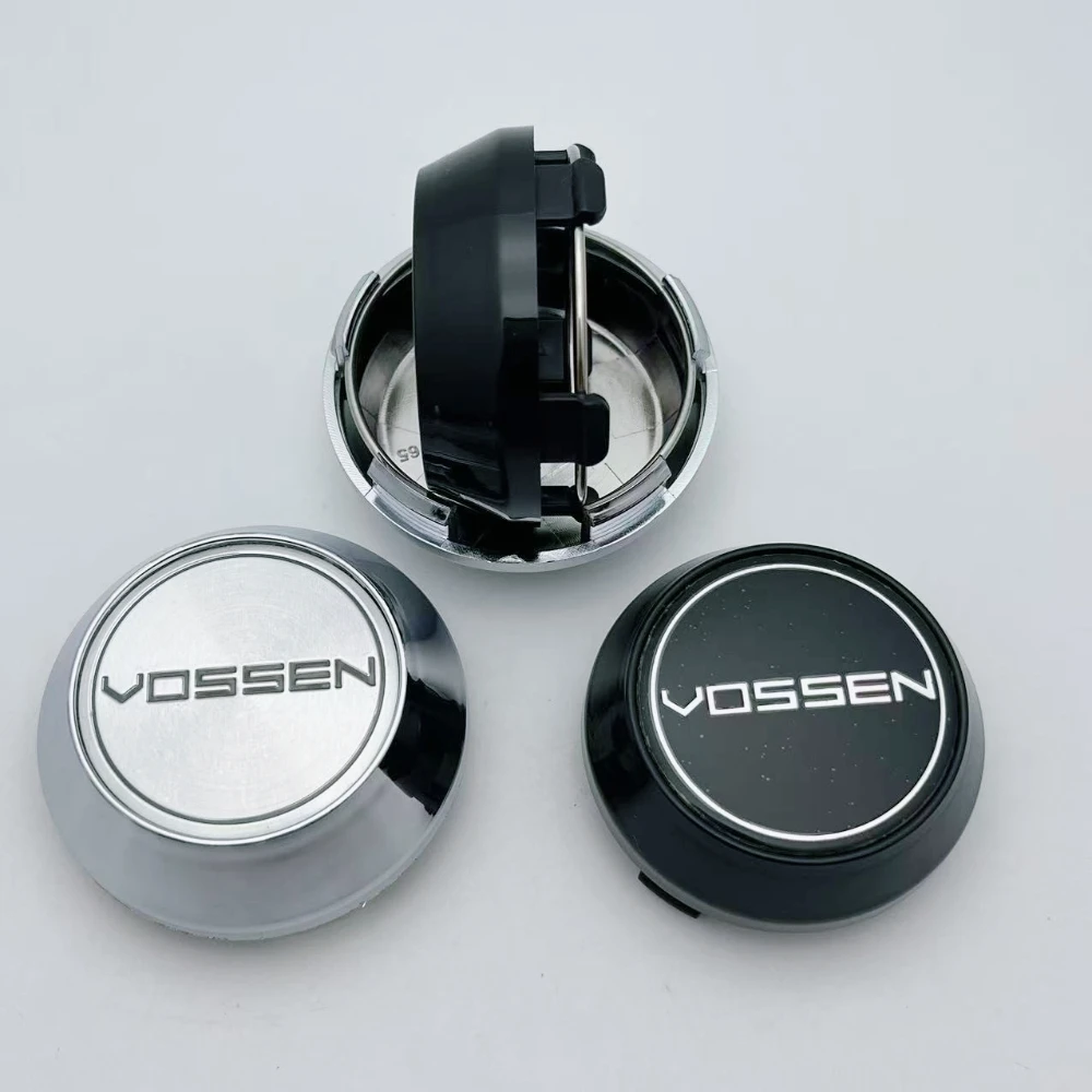 4 Uds 60mm 64mm 65mm 68mm 69mm tapas centrales de rueda de coche con logotipo Vossen emblema tapa alta accesorios de coche para cubierta de tapacubos de rueda