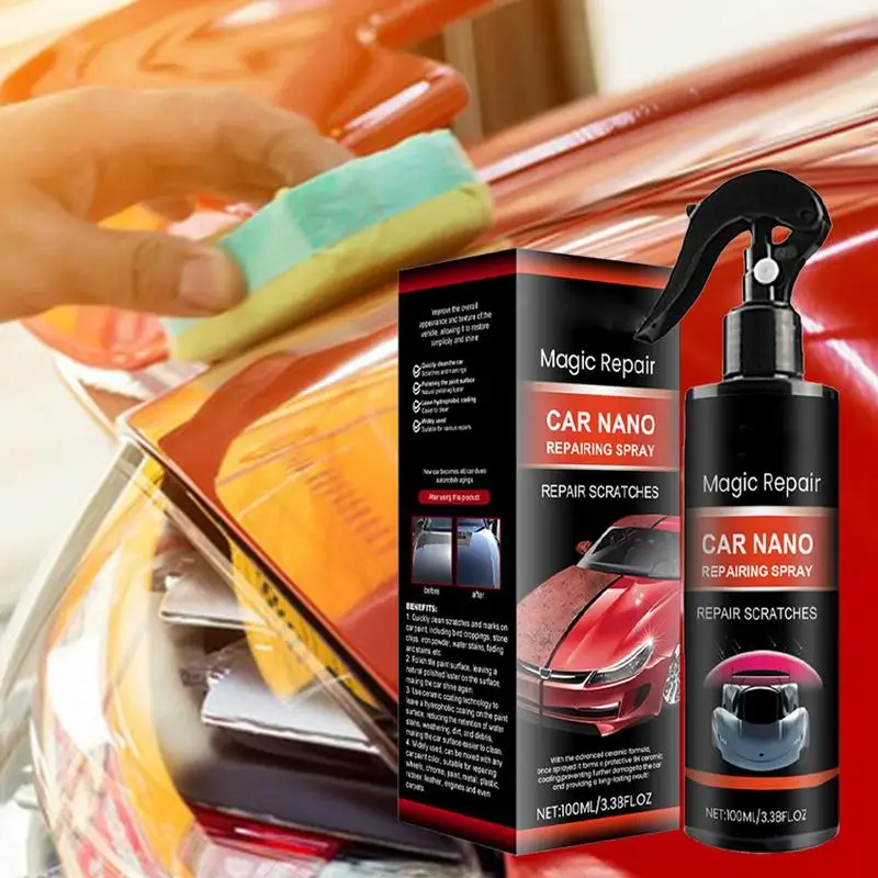 Revêtement de pulvérisation hydrophobe pour voitures, réparation automatique, outil de livres automobiles, berline, mini voiture, montres, SUV, 100ml