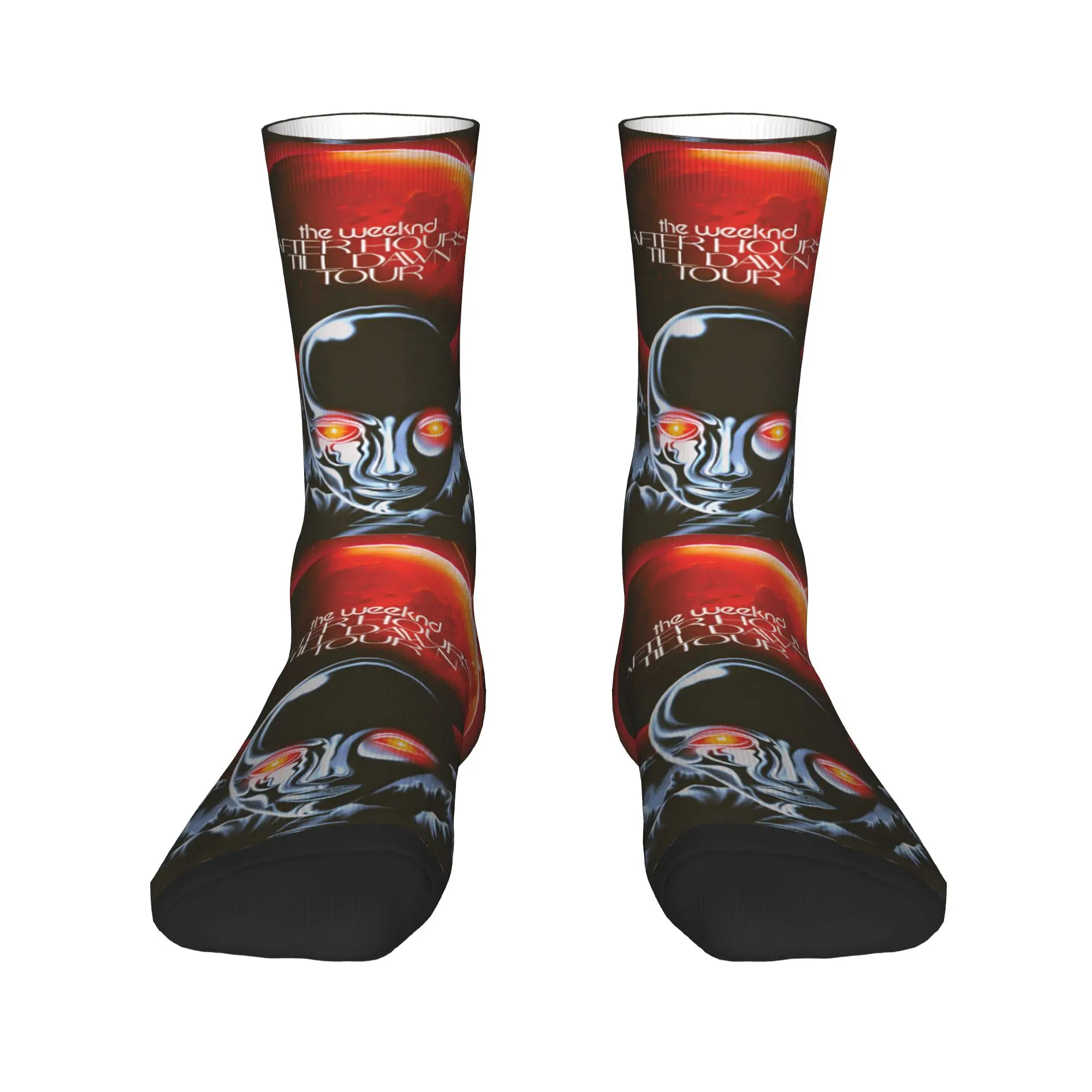 The Weeknds Rapper Singer Stockings Men  Socks Comfortable Retro Socks Winter Running Sports Non-Slip Design Socks Gift