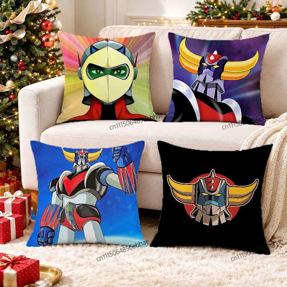 FOR UFO Robot Grendizer Goldorak Custom Pattern Square Pillowcase Print Throw Cushion Cover Soft Fabric Pillow Cover Home