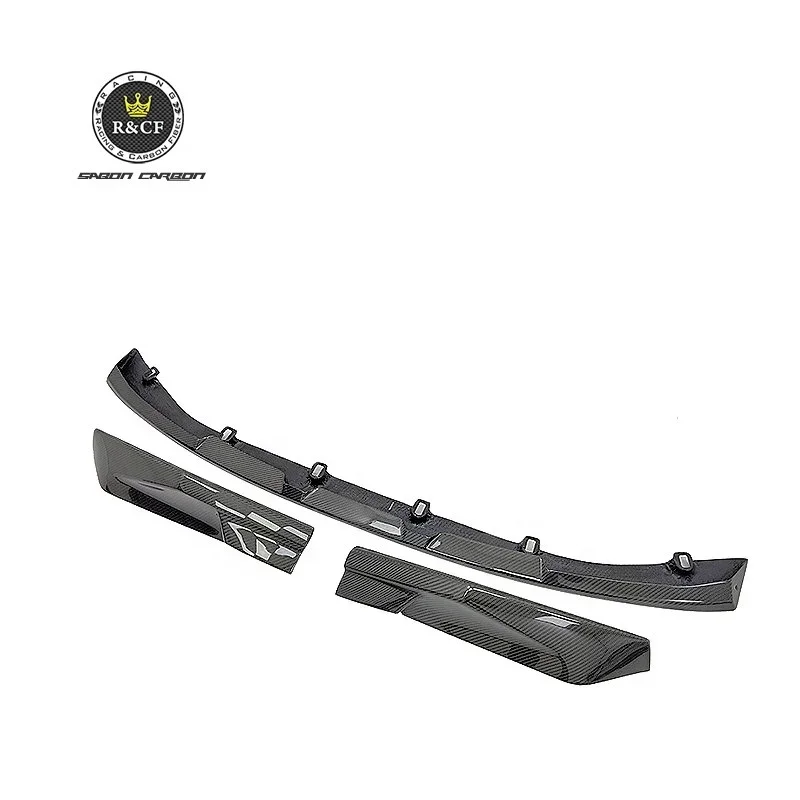 

2021+ G80 M3 G82 M4 3-PC Mp style Carbon Fiber Front Bumper Lip Spoiler Spliter For BMW G80 G82 M3 M4 Front lip Splitter
