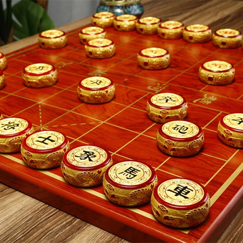 Wooden Luxury Chinese Chess Boardgame Adult Strategy Handmade Chinese Chess Couple Professional Conveniente Entertainment Toys