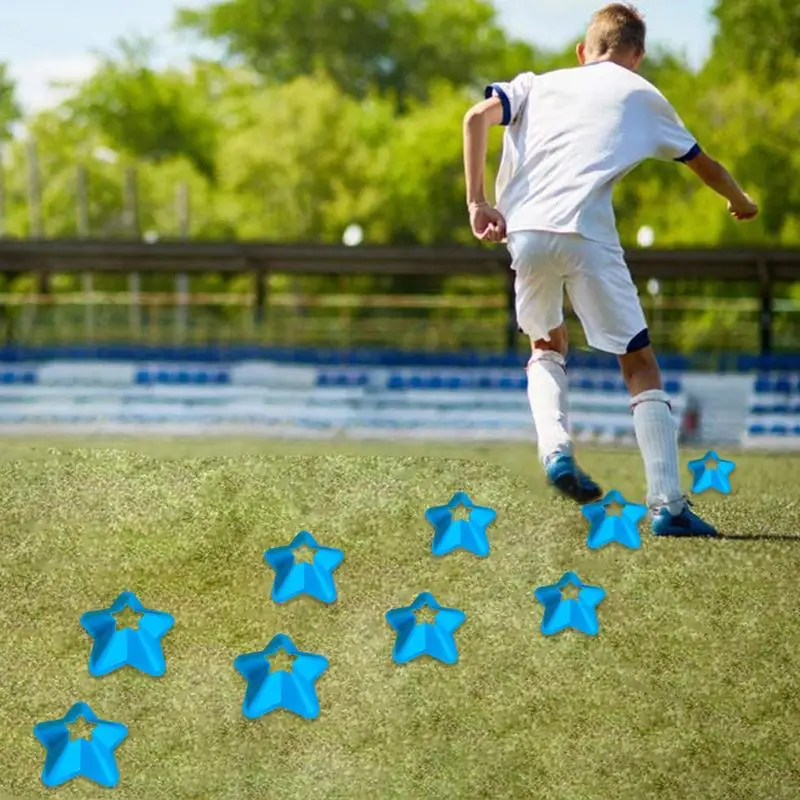 Football Training Markers Agility Training Football Cones Markers Five-Pointed Star Mark Disc Football Practice Equipment Field