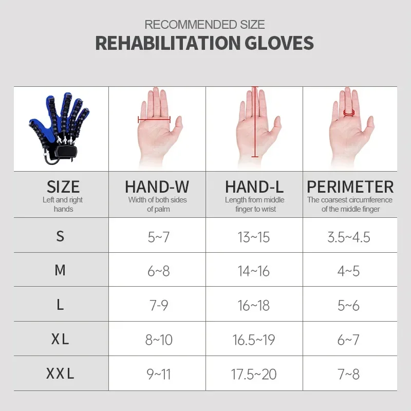 Multifunktionale Schlaganfalllähmung Rehabilitation Roboter Handschuhe Handfunktion Erholung Übung Ausrüstung Finger Training Roboter