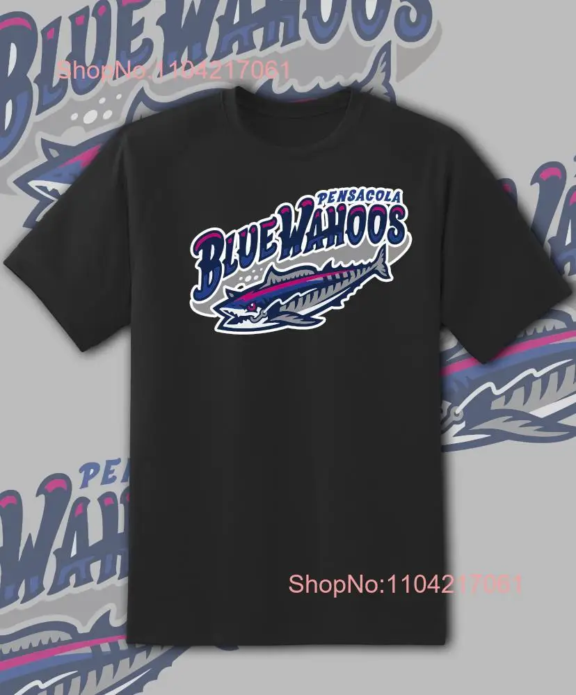 Pensacola Blue Wahoos Team Logo T Shirt Youth M Adult 6XL Fast Ship long or short sleeves