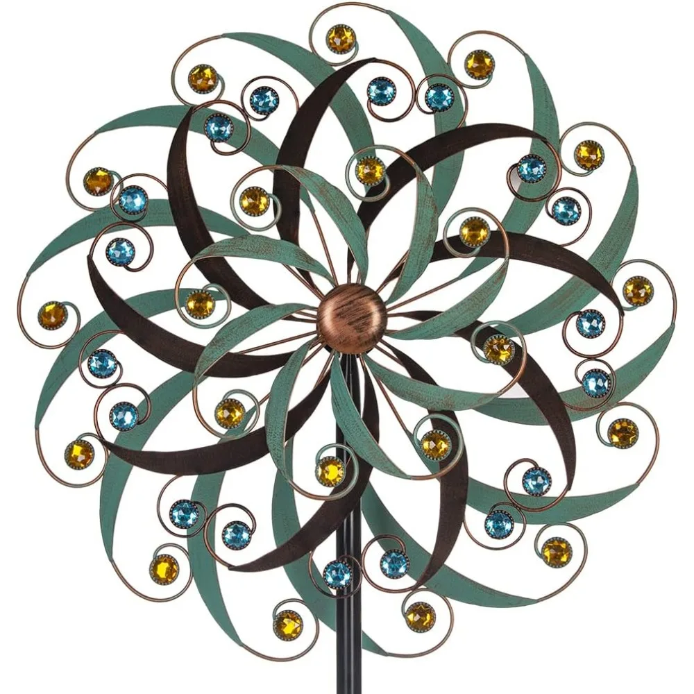 

Large Metal Wind Spinners for Outdoor, Metal Yard Art Wind Sculptures & Spinners for Yard and Garden Decorations (20x80 Inches)