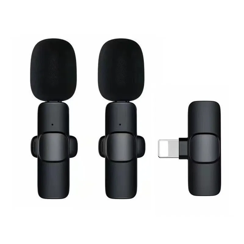 Wireless microphone collar clip mobile phone live broadcast DOUBO video recording noise reduction collar microphone one drag two