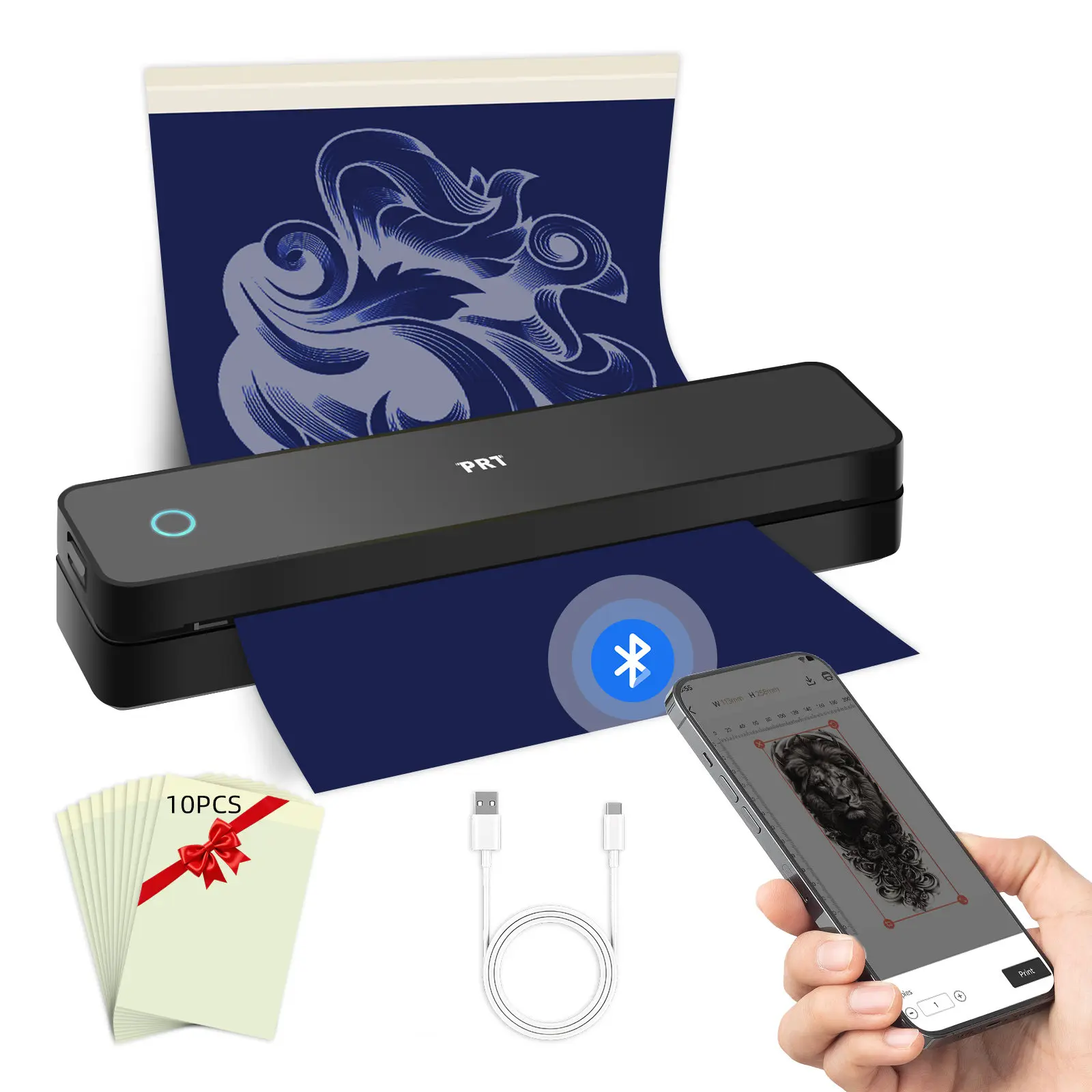 Tattoo Transfer Machine 203dpi Stencils Device Flash Copier Drawing Thermal Tool For Photos Tattoo Supplies Transfer Paper Copy