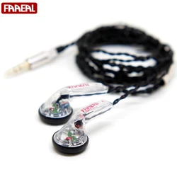 FAAEAL Snow-lotus 1.0 Earphone 64 Ohm DIY Earbuds Nice Female Vocal Music Earphones 3.5mm DIY MX500 Wired Headphones Headsets