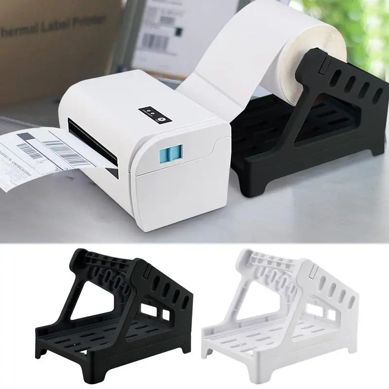 Thermal Label Holder Desktop Printer Shipping External Stand Accessories Universal School Storage Home Office For Rolls Fanfold