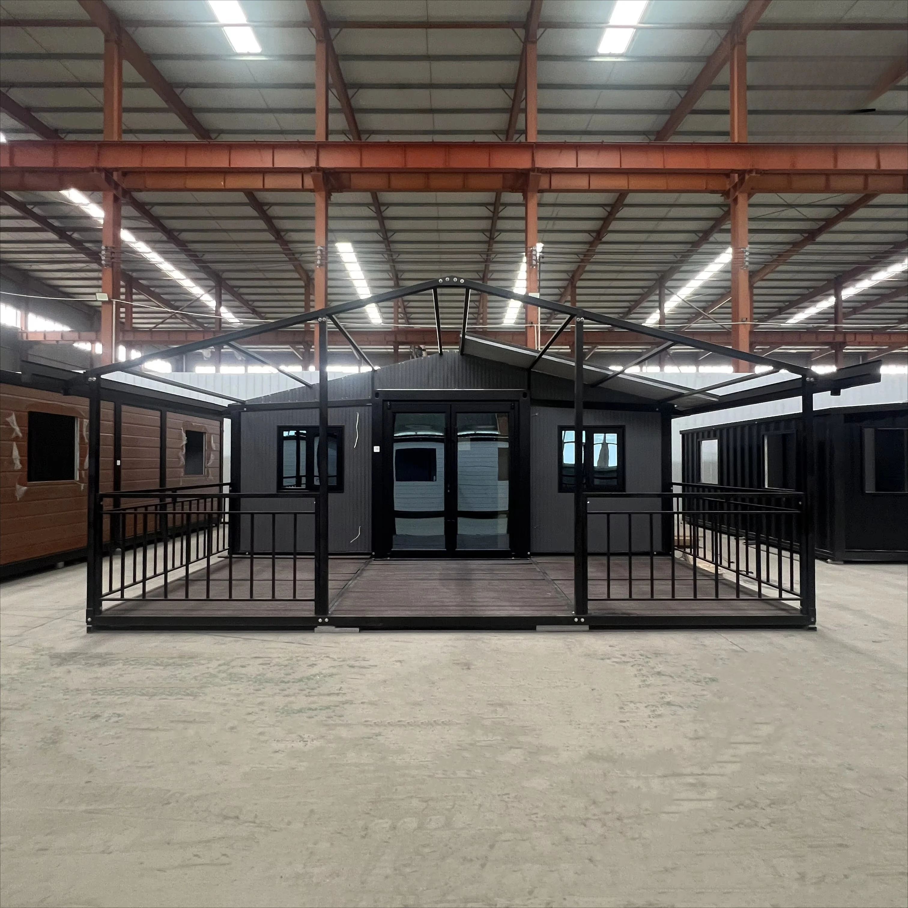 20ft Trendy Expandable Prefab House Foldable Container Home Modular Mobile Home with Bathroom for Villa Office Cabin