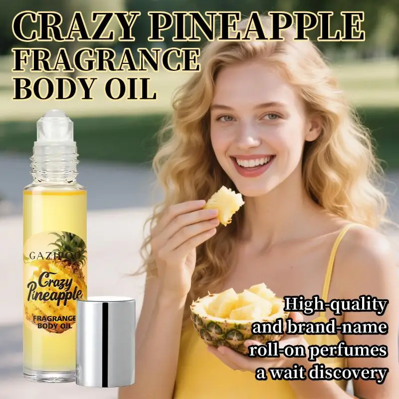 

GAZIPOO 10ml Pineapple Roll-on Fragrance Men's And Women's Fragrance Oil Dating Fresh Niche Long-lasting Fragrance