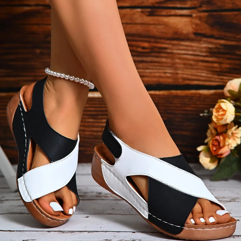 

Women's Summer Fashion Outdoor Platform Thick Bottom Heightening Comfortable Casual Sandals Open-Toe Versatile Beach Sandals