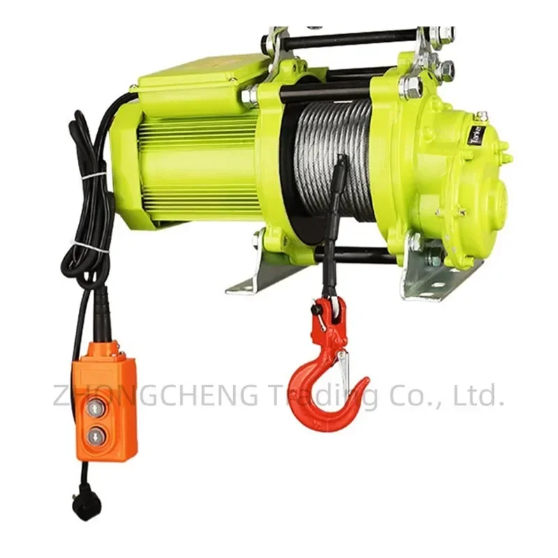 Lifting Crane Small Electric Hoist 220V Small Crane Brushless Super Fast Lifting Hoist Hoist Home Portable