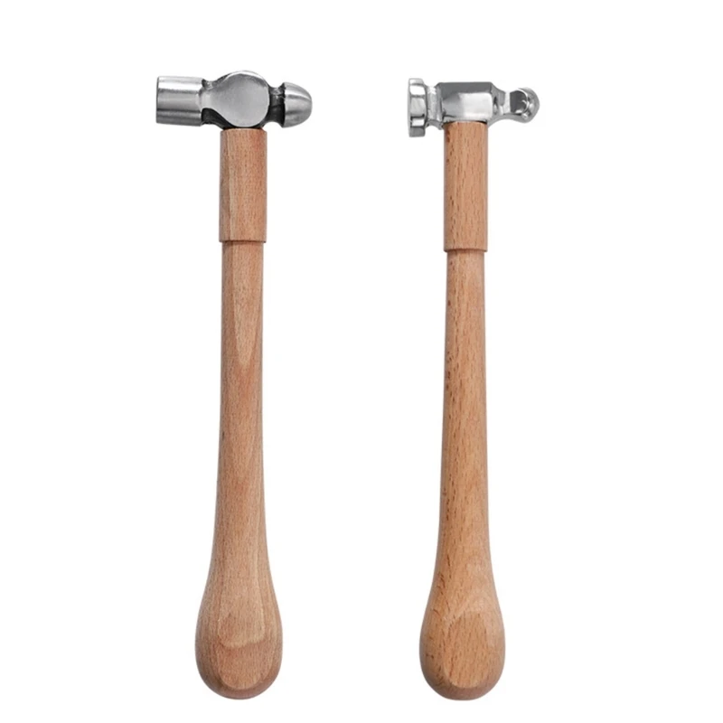 Ball Peen Mallet Round Head Wooden Handle Hammer Tools Woodworking Installation Dropship