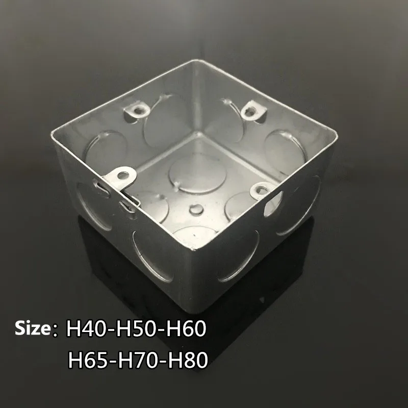 

Type 86 Concealed Bottom Wire Box H60/70/80/100 Stretching Box Metal Galvanized Junction Box