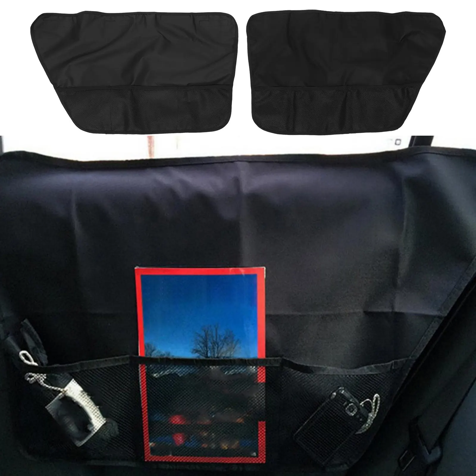 

2Pcs Car Door Protector for Pets Suede Door Cover Interior Protection Against Scratching Drooling Easy Clean Machine Washable