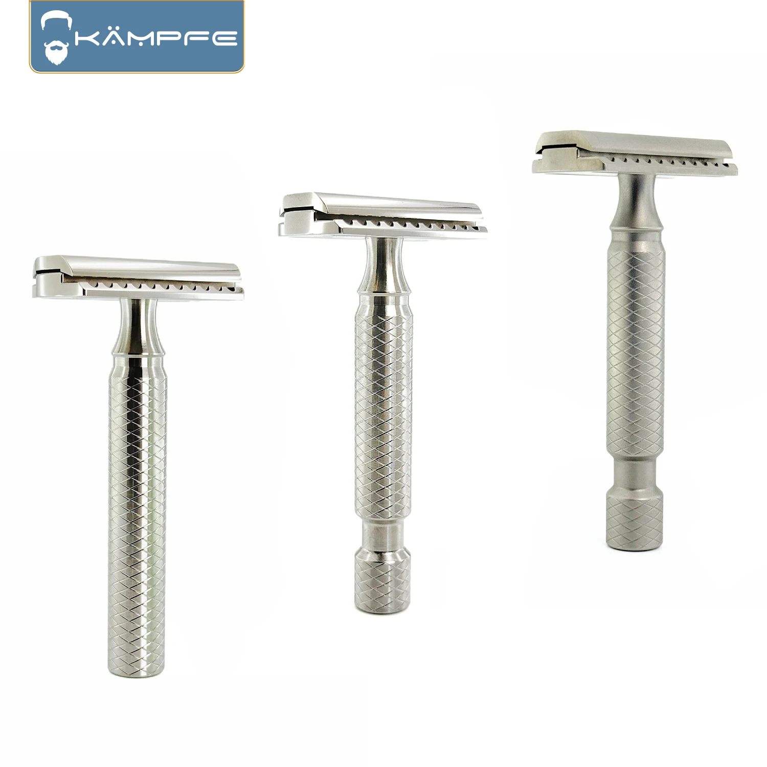 KAMPFE Manual  Safety CNC precision machining Double Edge  titanium alloy men's shaver boyfriend gift