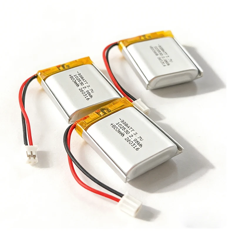 102530 800mAh 3.7V Lithium Battery Rechargeable Lipo Batteries for Bluetooth Speaker Medical Power Beauty Instrument MP3/4/5 GPS