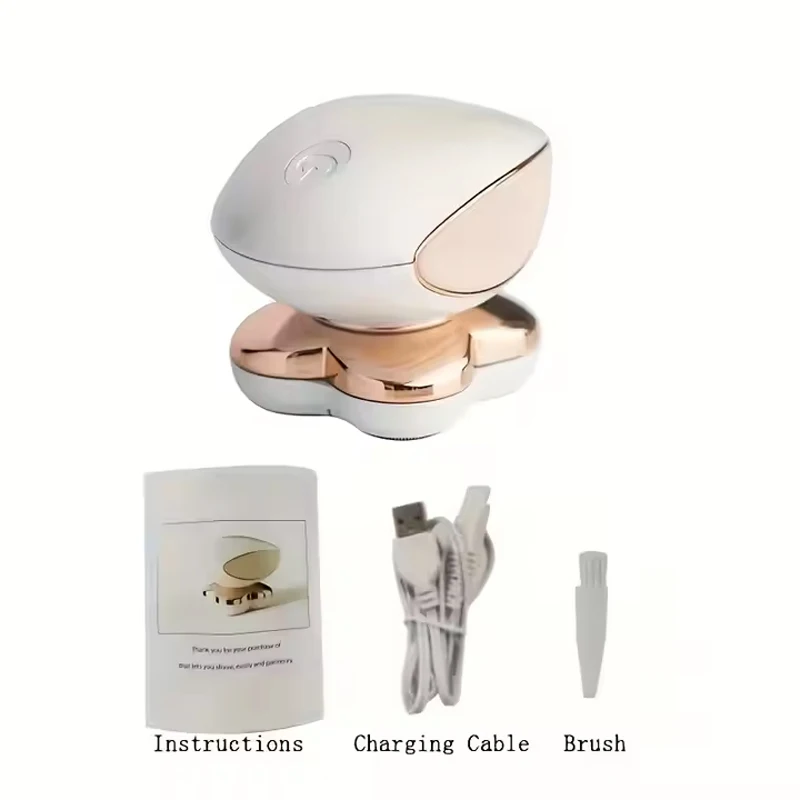 

Женская перезаряжаемая бритва с четырьмя ножными головками, электрическая роторная бритва, мини-портативная безболезненная электрическая эпиляция всего тела