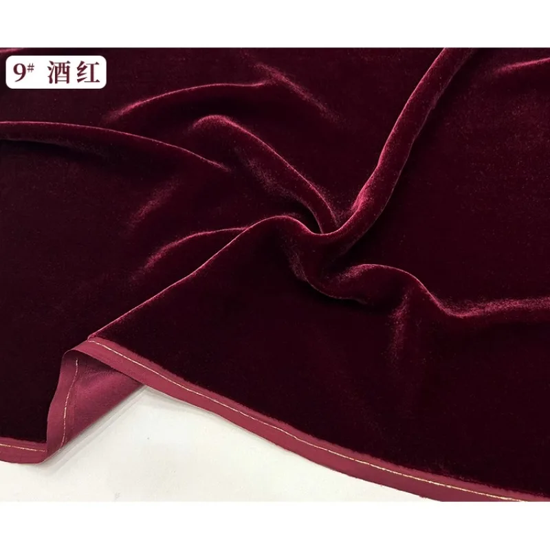 Silk Velvet Fabric 138cm Wide Mulberry Silk Velvet Cheongsam Dress Wide Leg Pants Coat Dress Clothing Soft Fabric By The Yards