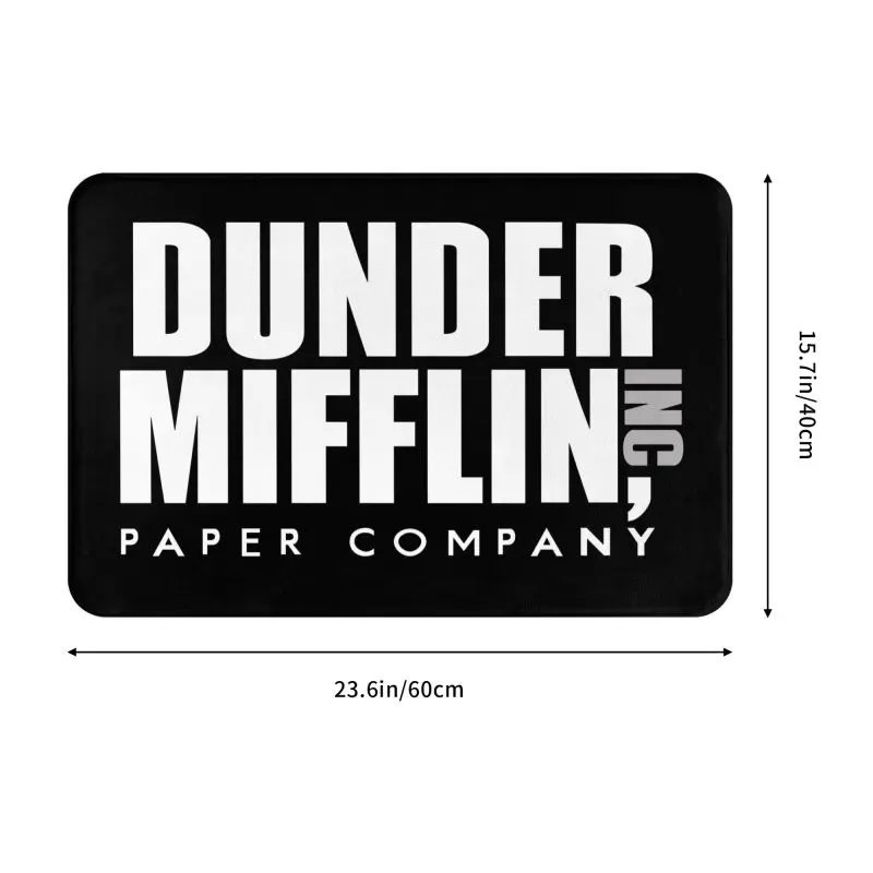 The Office TV Show Dunder Mifflin Paper Company tappetini d\'ingresso del pavimento della porta d\'ingresso tappetino da bagno per esterni tappetino