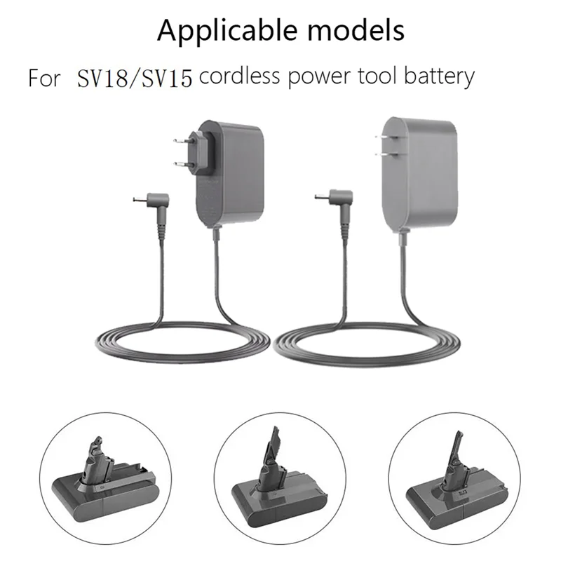 Nowa ładowarka Tech do odkurzacza SV18 SV15 21,75 V / 1,1 A Zasilacz akumulatora do odkurzacza (1,8 m) Wtyczka EU