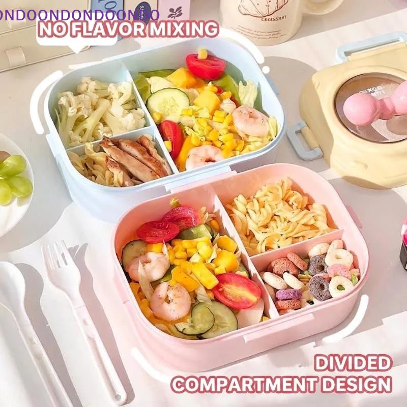 Cute Bento Box For Women & Teens Portable Macaron Style Lunch Container Ideal For Work Picnic Dating Simple Packing Food Storag