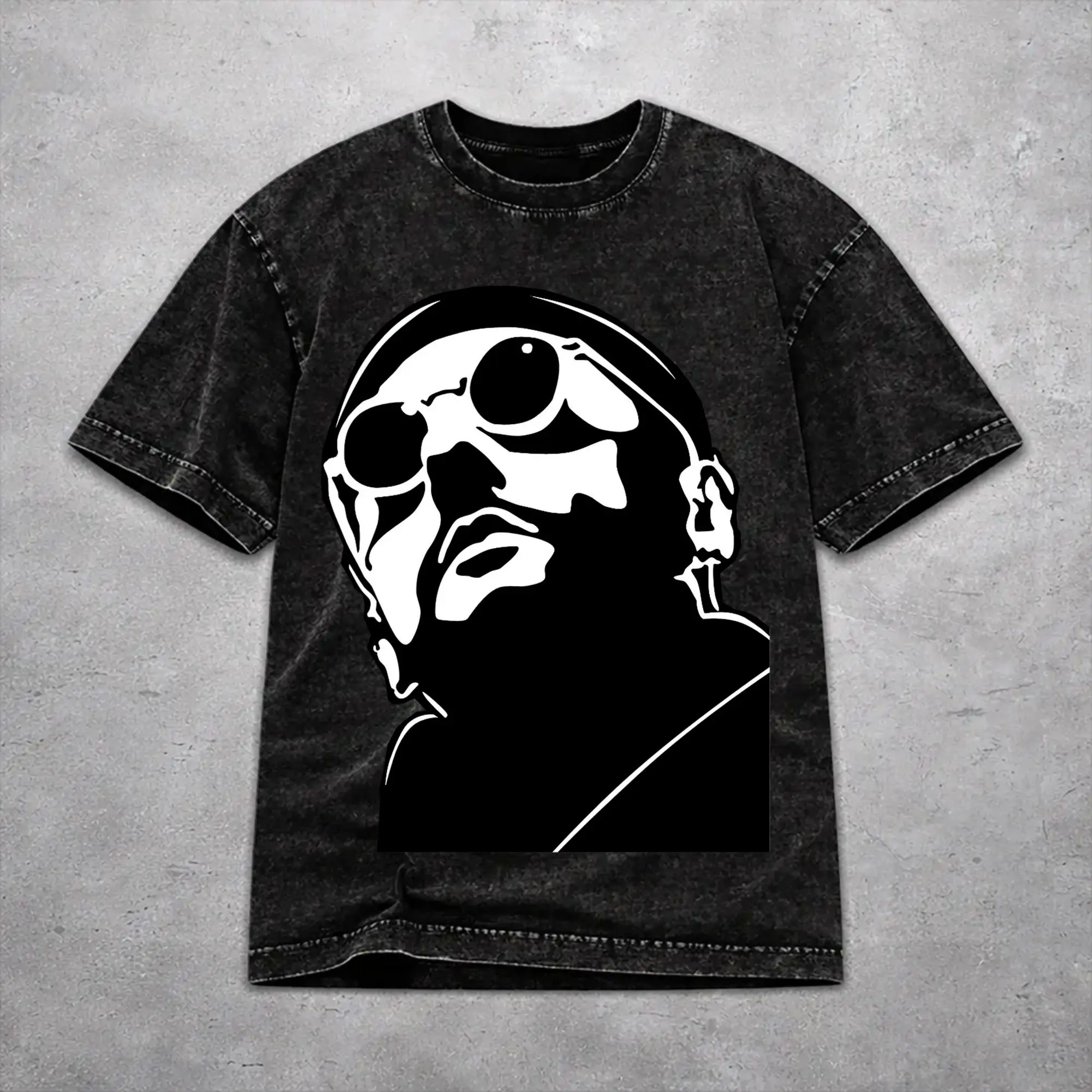 Vintage Men Women Leons Movie The Professional Tee Shirt Washed Style  T Shirts Apparel