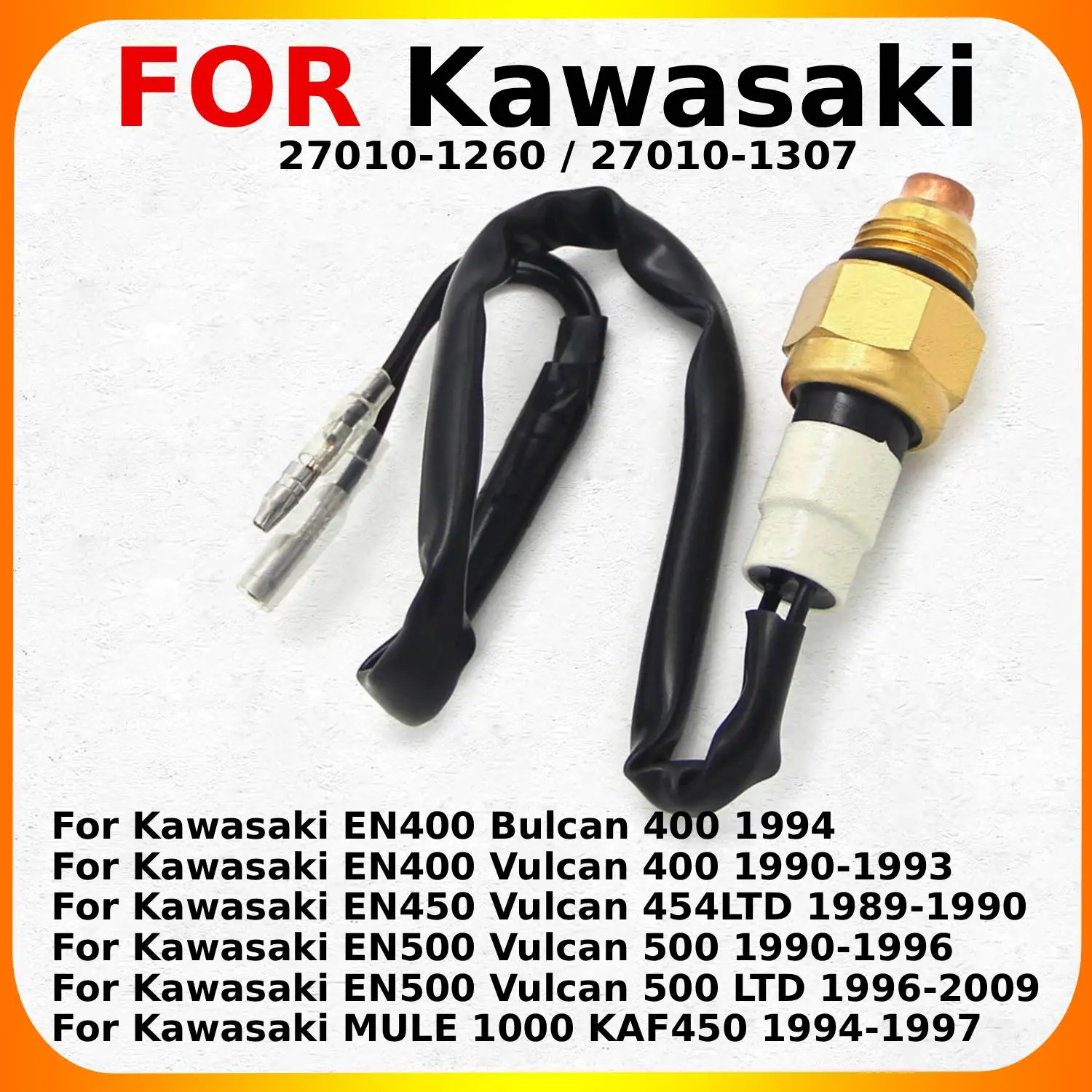 

Motorcycle Radiator Fan Thermo Switch Water Temperature Sensor For Kawasaki EN400 Twin Bulcan EN450 EN500 Vulcan MULE1000 KAF450