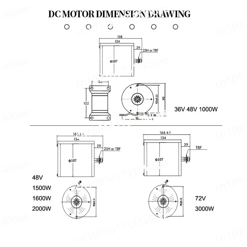 Electric Scooter Brushless Motor 12 15 Tube Controller Set Scooter Accessories MY1020 36V 48V 1000W 1800W 2000W