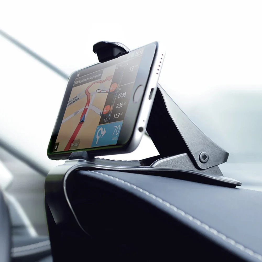 Universal Car Phone Holder Antiskid Rotatable Automotive Dashboard Cell Phone GPS Mount Clip Adjustable Bracket Stand Accessory