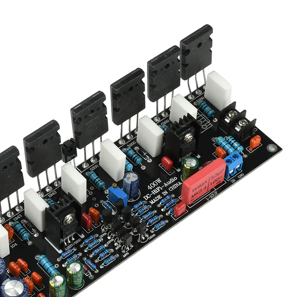 DC 20V-90V 500W 400W 300W 200W Leistungsverstärkerplatine 1943+5200 Mono HIFI Paar-Röhrenverstärker Hochleistungs-Audioverstärkerplatine – Detail 19