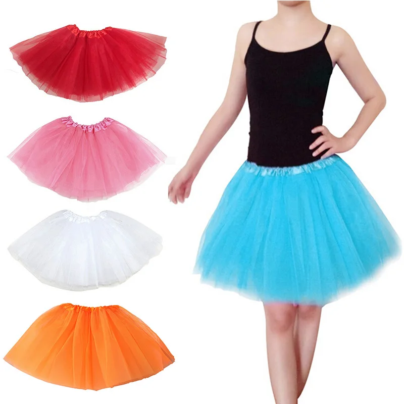 Adults Teens Girl Tutu Ballet Skirt Tulle Costume Fairy Party Hens Nigh