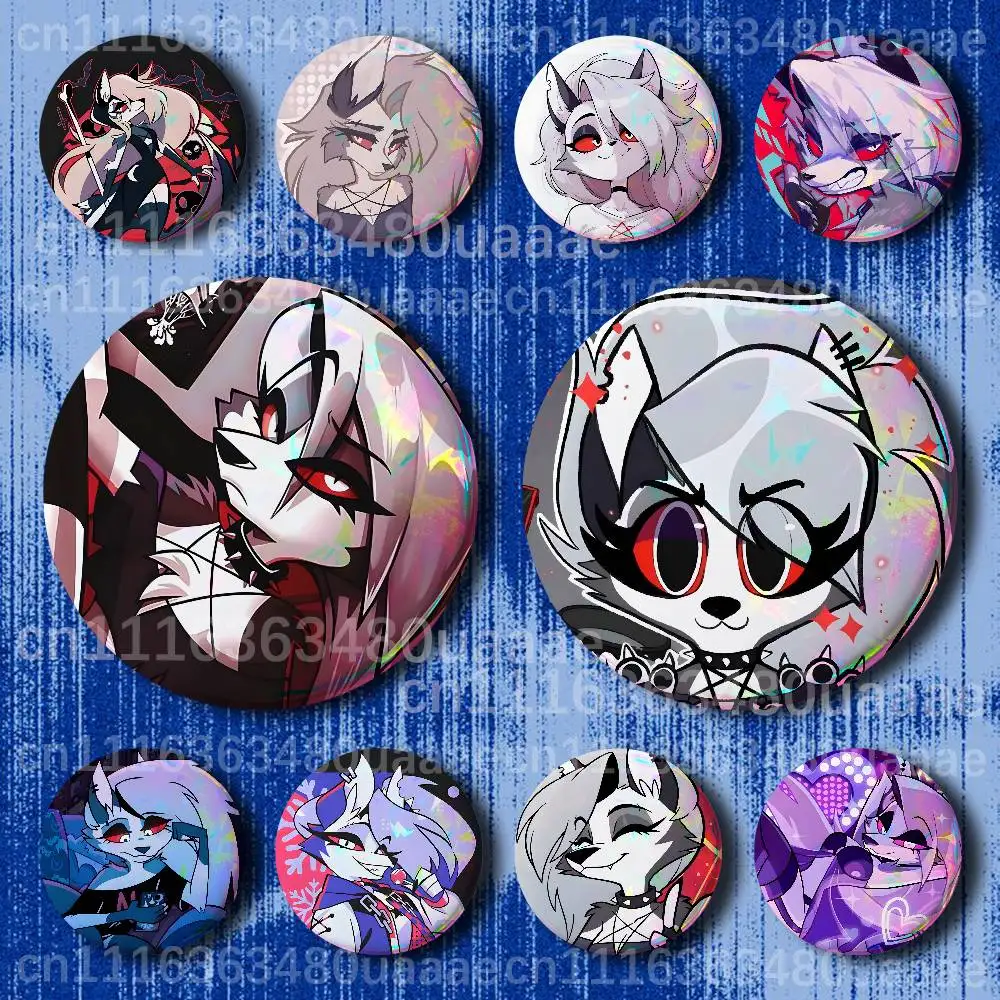 H-Helluva Boss Loona Handmade Brooch Cartoon Cosplay  Lapel Pin Badge On Backpack Jewelry Accessories Gifts