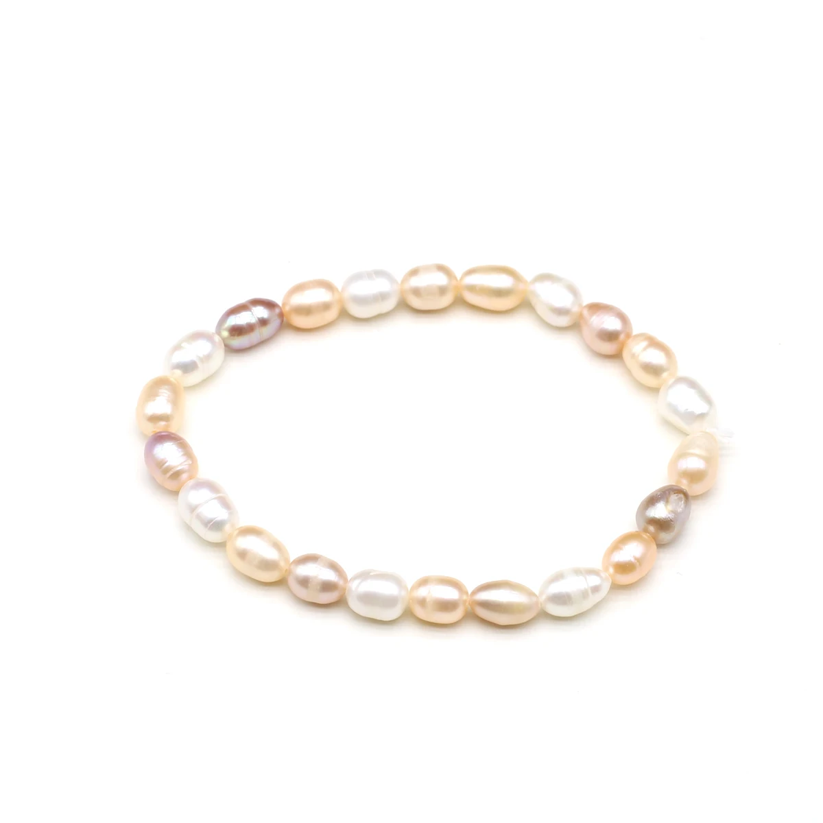 Hot Sale 100% Natural Pearl Bracelet Charms Elastic Rope Colorful Pearl Bracelets Real Pearl Gift for Girl Friend