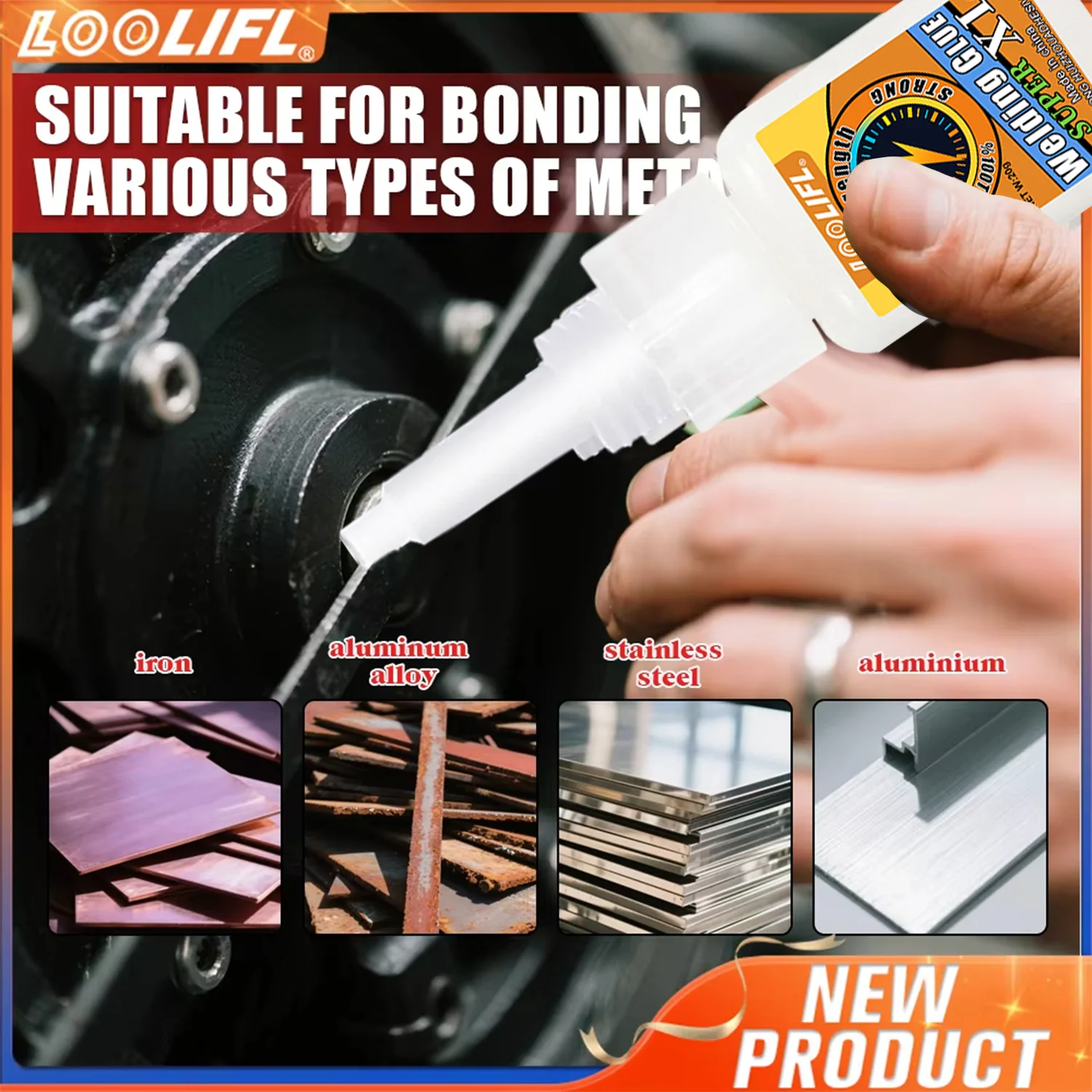 7PCS Super glue Strong Adhesive 20g Cyanoacrylate Adhesive for Hard Plastics,Crafts,Ceramics,Leather,Metal,Strong Bonding DIY view 2