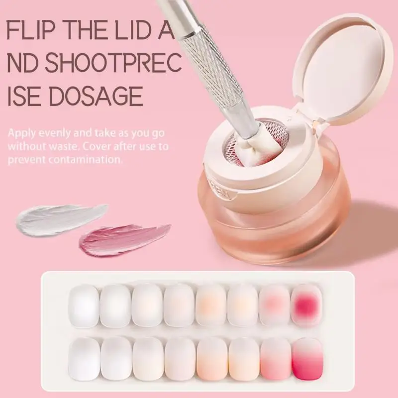 1Pcs Nagellack Kleber Rosa Farbe Nail art Air Kissen Polsterung Kleber Hohe Sättigung Gips Malerei Kleber Für DIY hause Salon