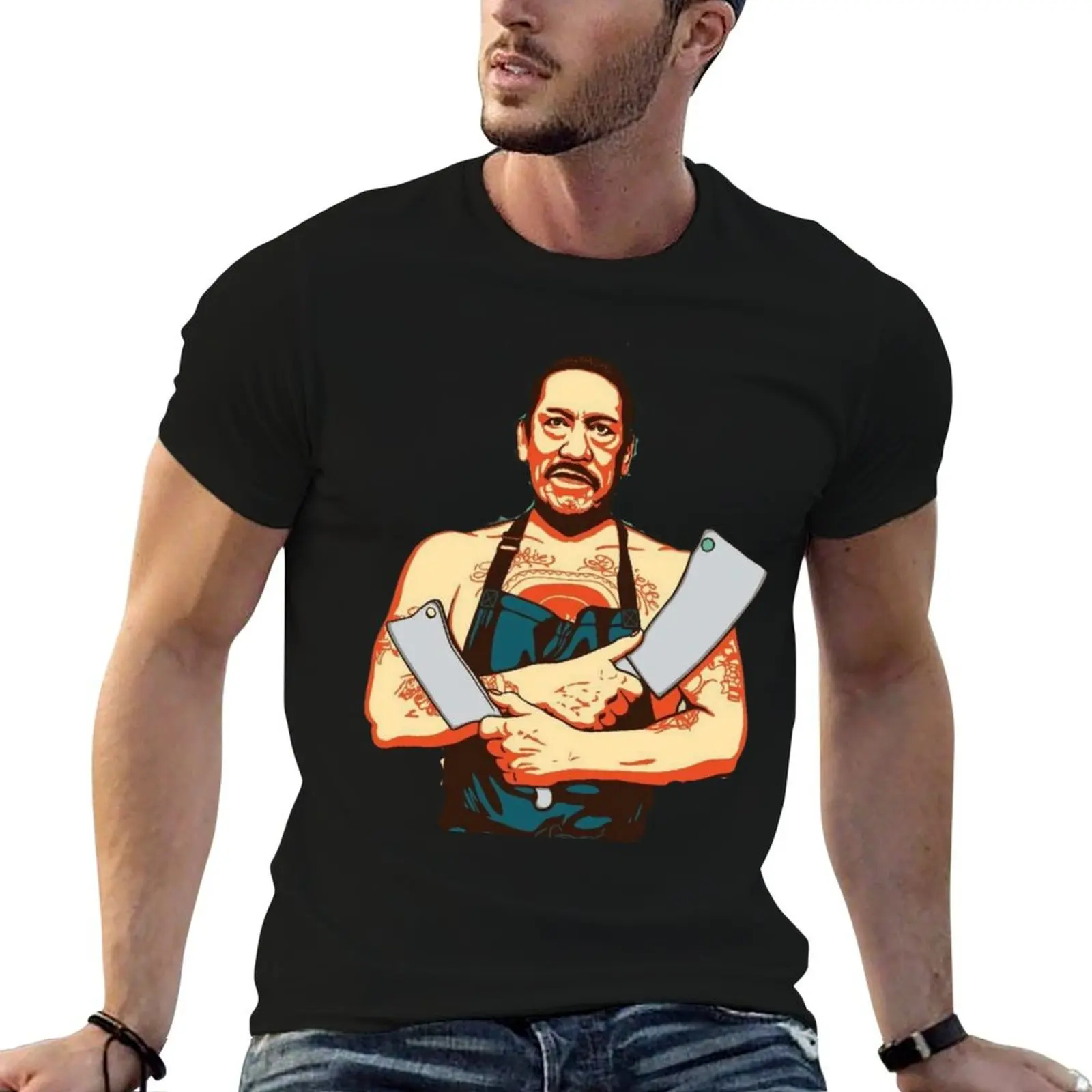 Camiseta Danny Trejo para hombre, camiseta de lujo para hombre, camiseta de algodón para hombre, camiseta de diseñador para hombre