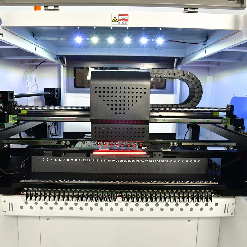 SMT Pick and Place Machine For PCB Assembly and LED Production Line 8 Nozzles Advantage