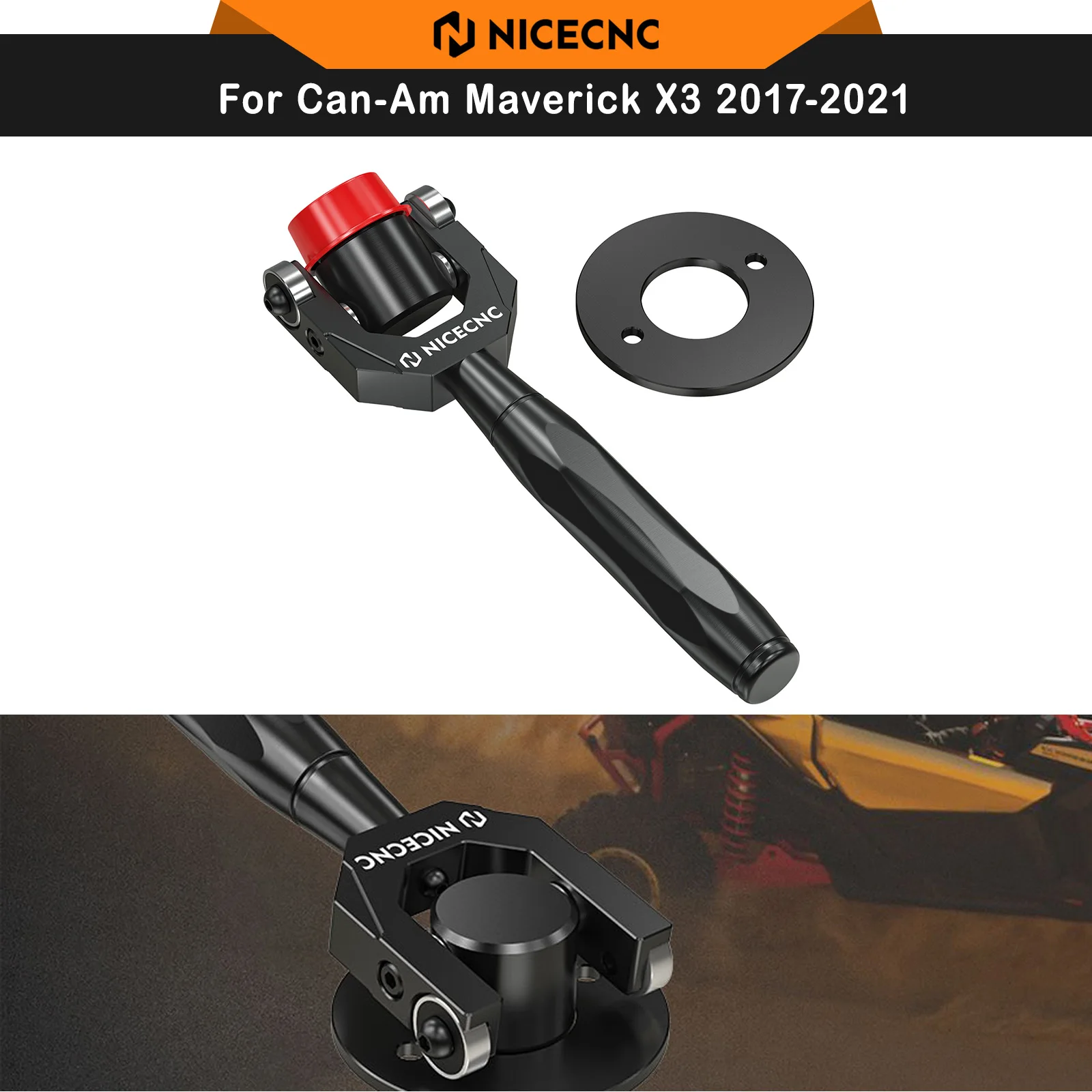 NICECNC For Can-Am Maverick X3 2017-2021 Belt Changing Tool Kit Aluminum Commander Maverick Sport Clutch Belt Removal Tool UTV