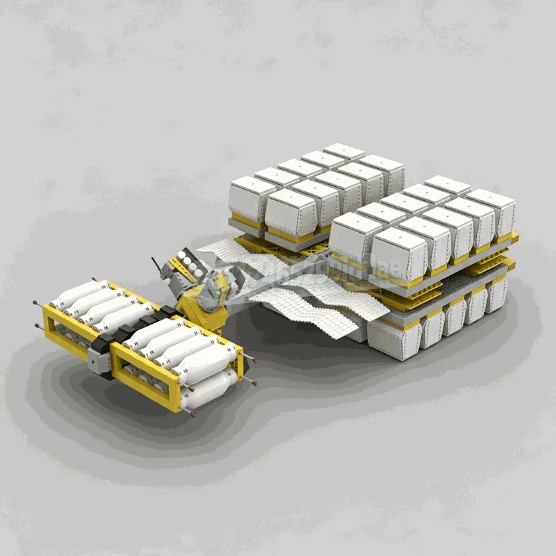 4136PCS Rapid Orbital Deployment System Space Station Model Custom Building Blocks DIY Assembly Sci-Fi Vehicle Educational Gift