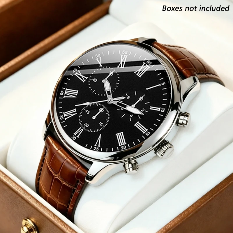 High Quality Men's Luxury Fashion Quartz Watch Men's Round Business Student Sports Watch