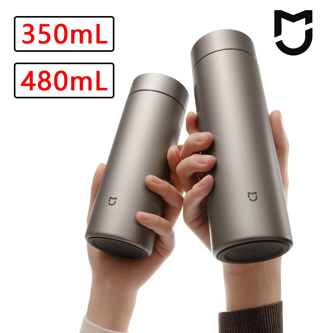 

Original Mijia Ti 2 350mL&480mL Thermos Cup TA1 Pure Titanium 304 Stainless Steel 6H Keep Warm Cooling Travel Drink Vacuum Flask