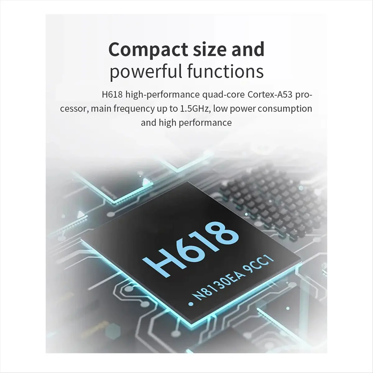 For Zero 2W Development Board 1GB RAM DDR4 Mini PC Allwinner H618 WiFi5 Bluetooth5.0 Supports 4K 60FPS-A69M