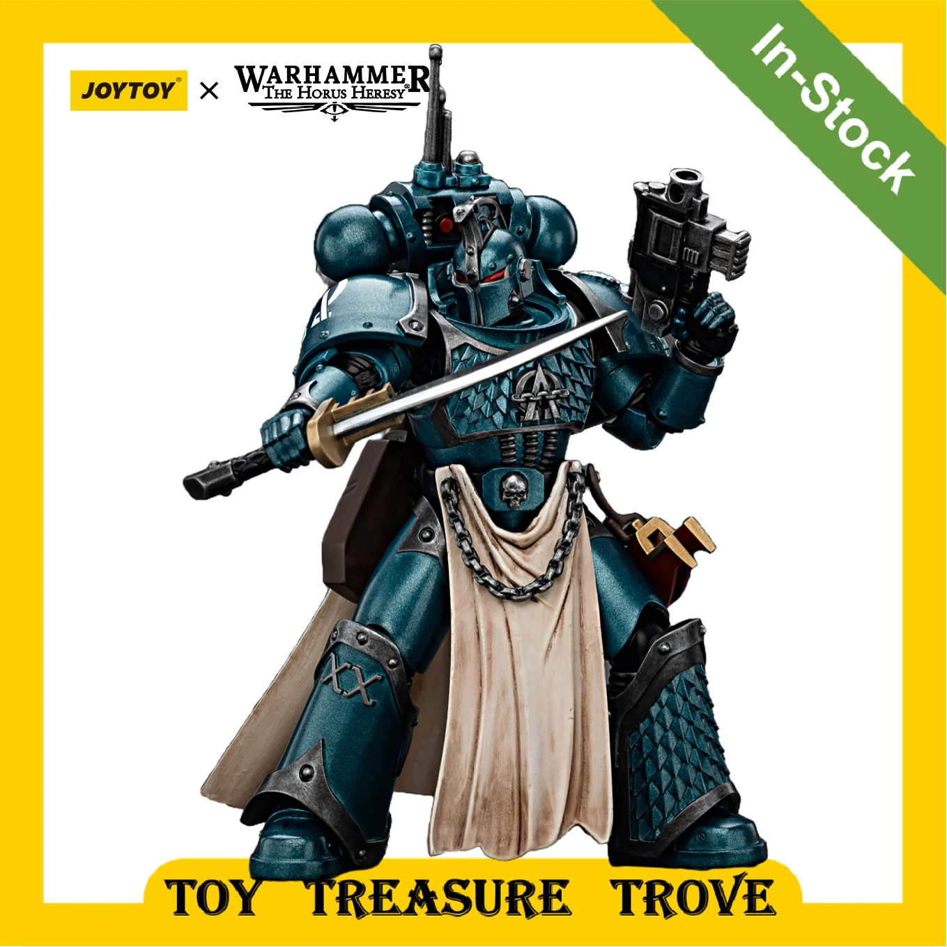 

[IN STOCK] JOYTOY Warhammer 30k 1/18 Action Figures Alpha Legion Legion Praetor with Power Sword Toy