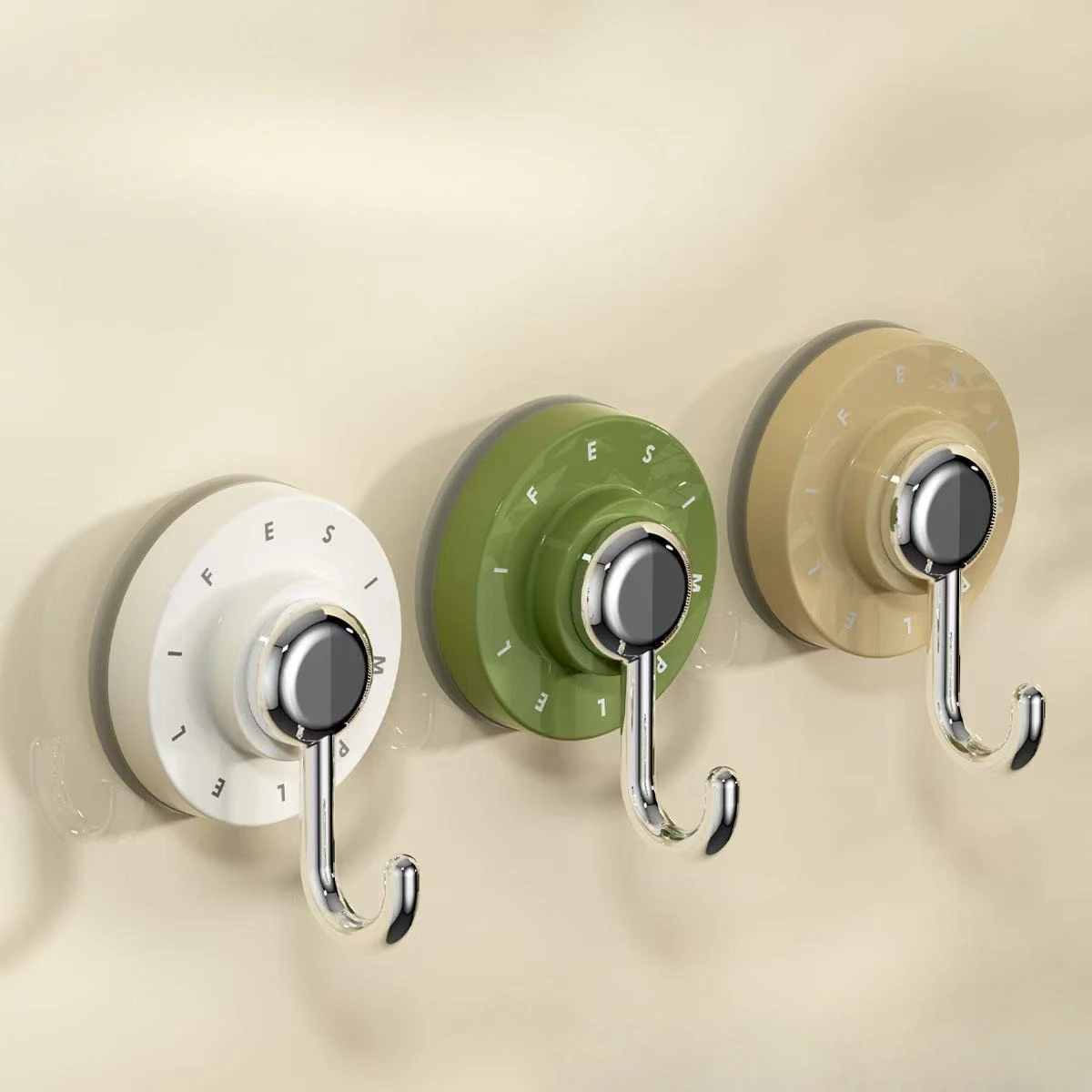 

New Suction Cup Hooks Strong Vacuum Adhesive No Trace Storage Bathroom Kitchen Door Multi-Purpose Home Use