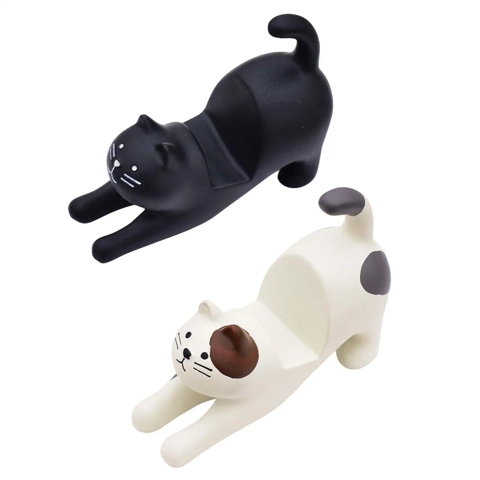 Lovely Cat Phone Stand Desktop Tablet Holder Sculpture Table Decoration Support Cradle Dock